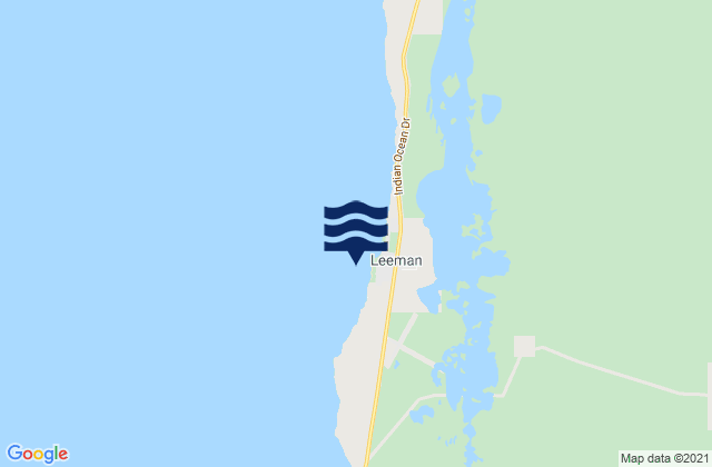 Mapa de mareas Leeman, Australia