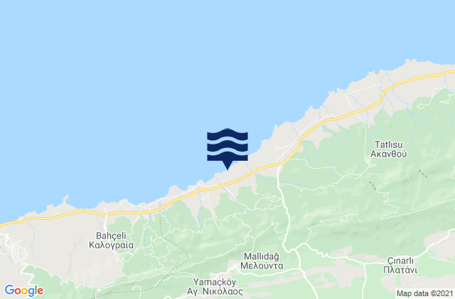 Mapa de mareas Lefkónoiko, Cyprus