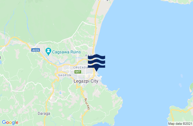 Mapa de mareas Legaspi, Philippines