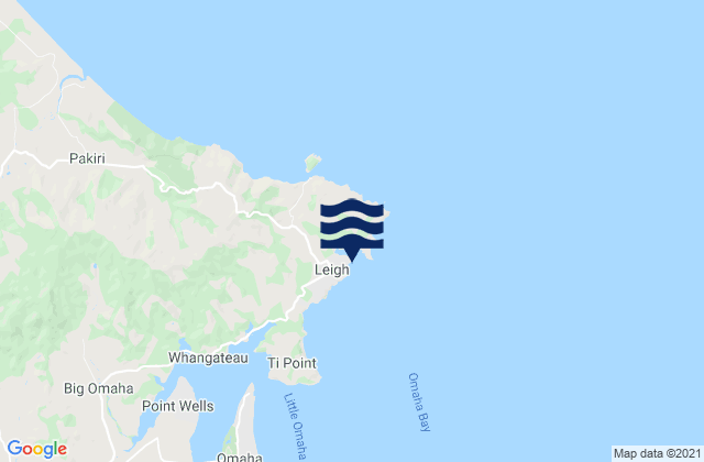 Mapa de mareas Leigh, New Zealand