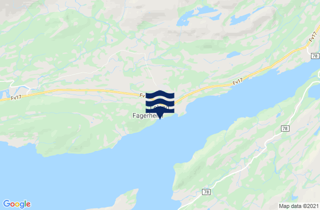 Mapa de mareas Leirfjord, Norway