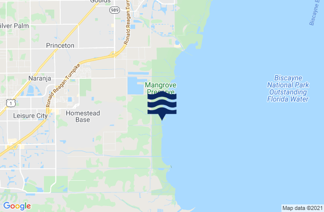 Mapa de mareas Leisure City, United States