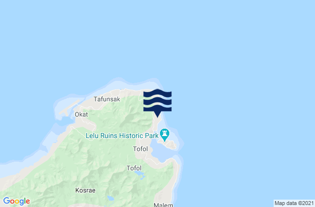 Mapa de mareas Lelu Municipality, Micronesia