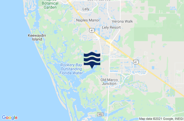Mapa de mareas Lely Resort, United States