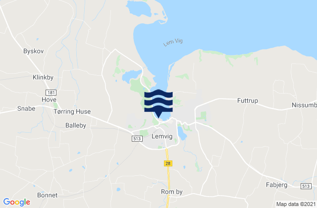 Mapa de mareas Lemvig Kommune, Denmark