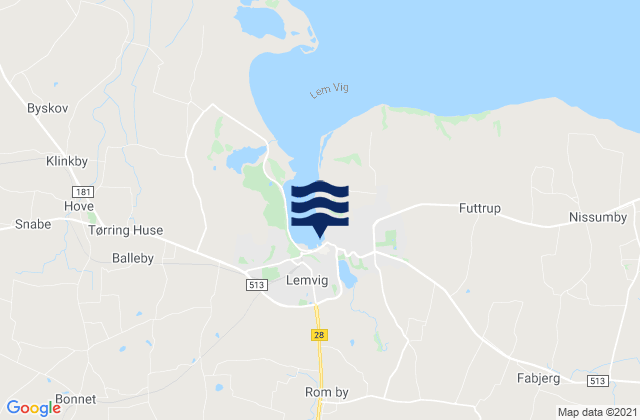 Mapa de mareas Lemvig, Denmark