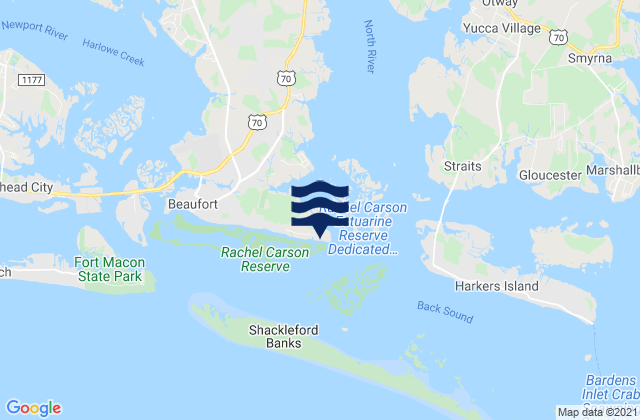 Mapa de mareas Lenoxville Point, United States
