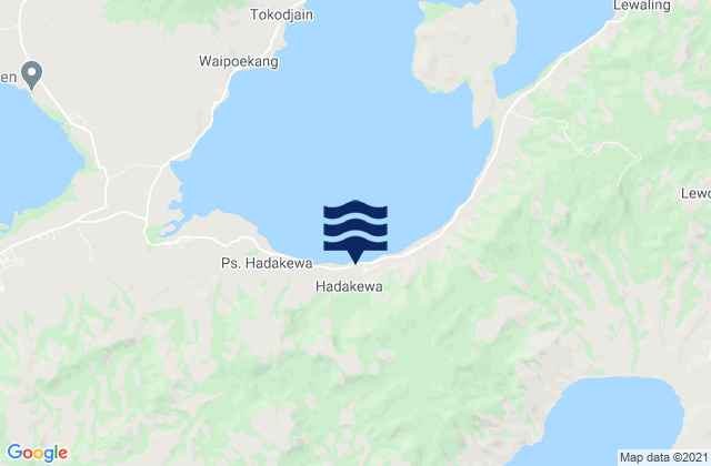 Mapa de mareas Lerahinga, Indonesia