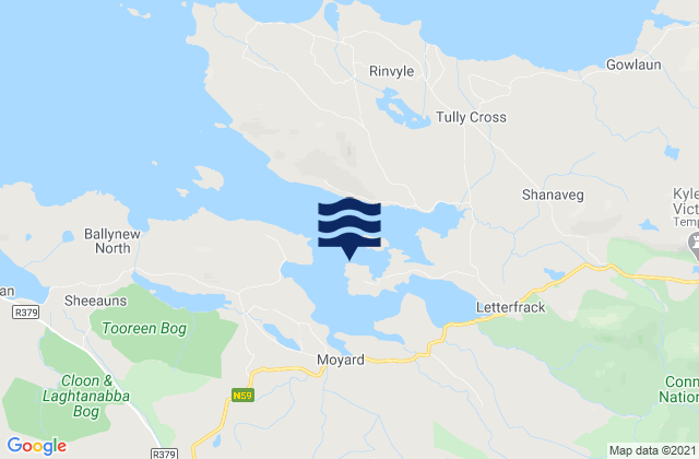 Mapa de mareas Letterfrack, Ireland