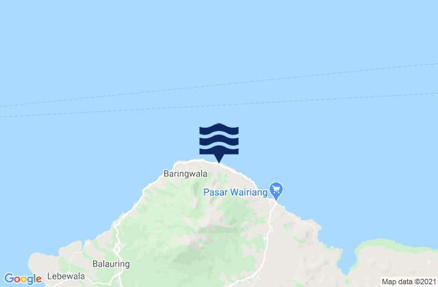 Mapa de mareas Leuwohung, Indonesia