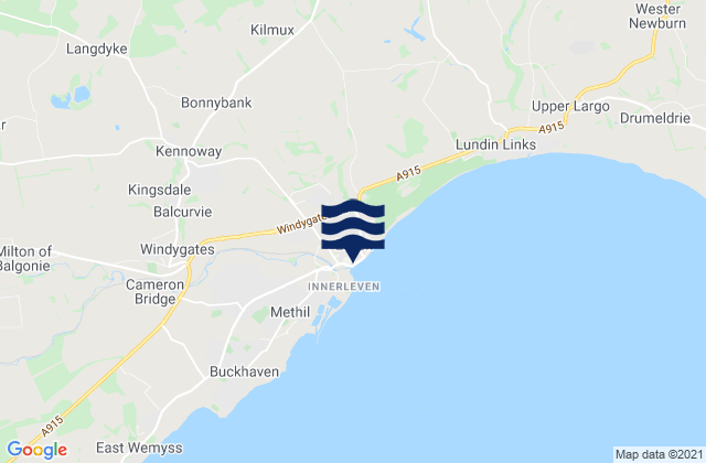 Mapa de mareas Leven, United Kingdom