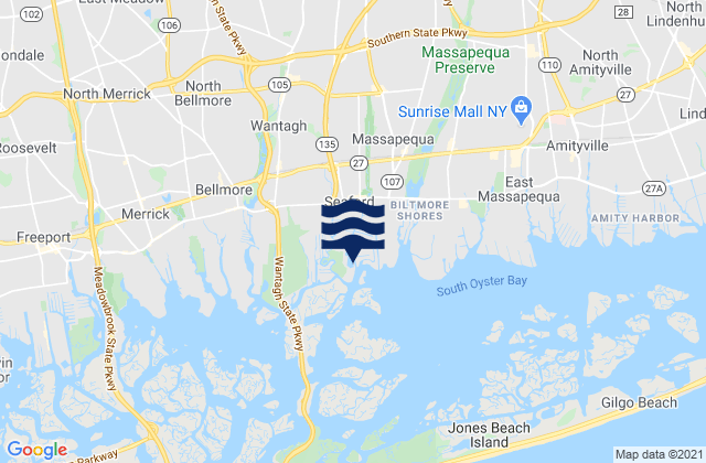 Mapa de mareas Levittown, United States
