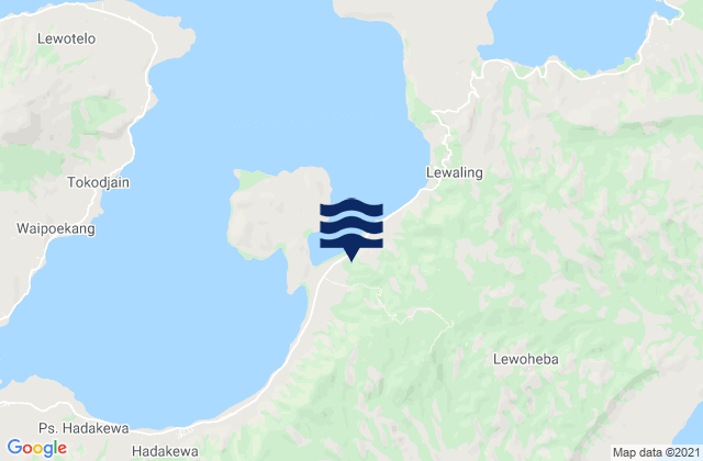 Mapa de mareas Lewoeleng, Indonesia