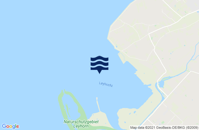 Mapa de mareas Leybucht, Netherlands