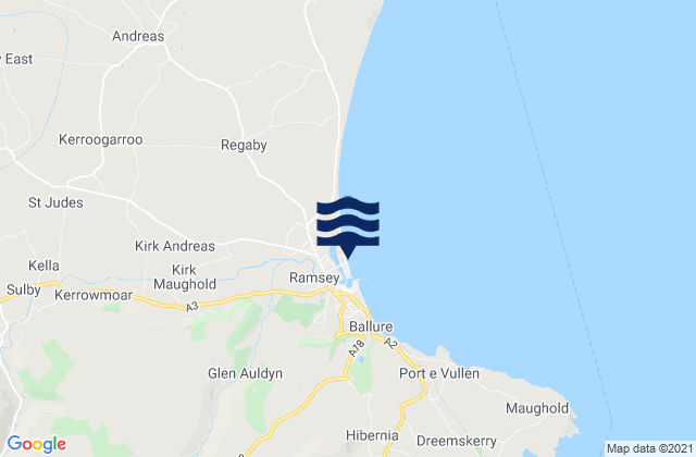 Mapa de mareas Lezayre, Isle of Man