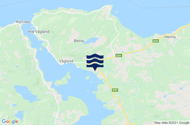 Mapa de mareas Liabøen, Norway