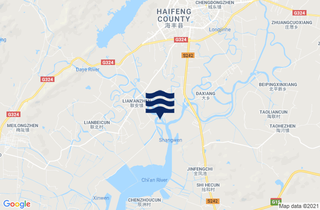 Mapa de mareas Lian’an, China