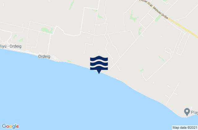 Mapa de mareas Libertad, Uruguay