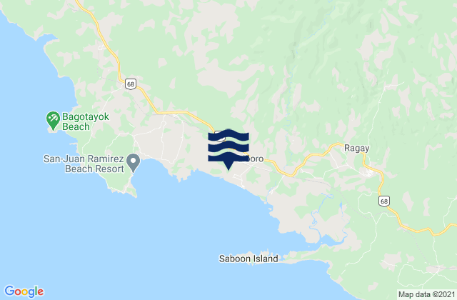 Mapa de mareas Liboro, Philippines