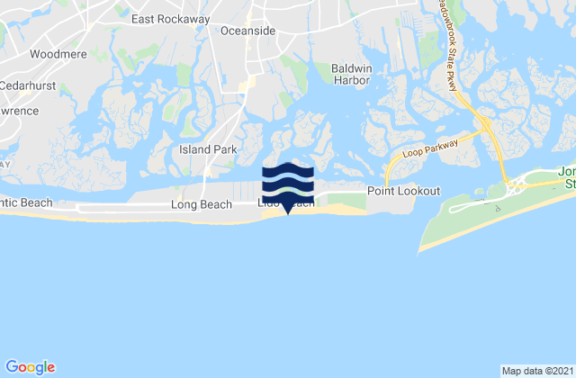 Mapa de mareas Lido Beach, United States