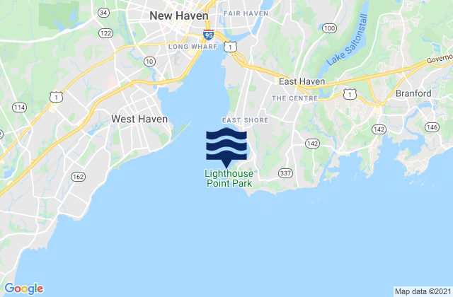 Mapa de mareas Lighthouse Point (New Haven Harbor), United States