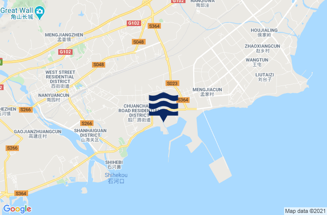 Mapa de mareas Lijiabao, China