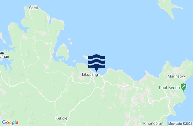 Mapa de mareas Likupang, Indonesia