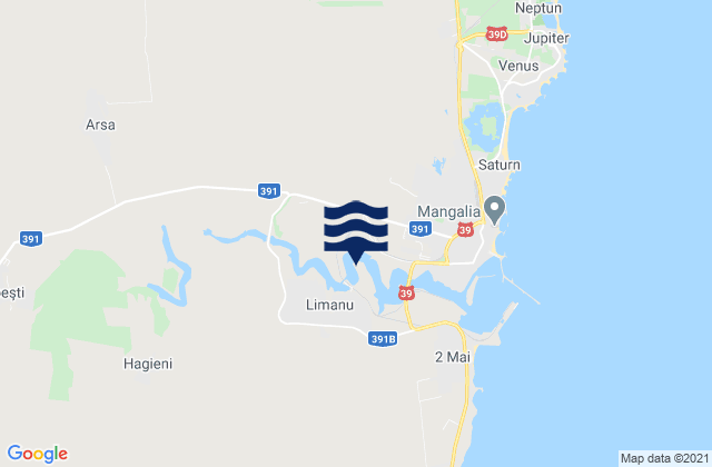 Mapa de mareas Limanu, Romania