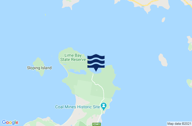 Mapa de mareas Lime Bay, Australia