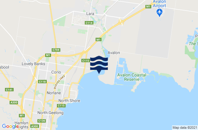 Mapa de mareas Limeburners Bay, Australia