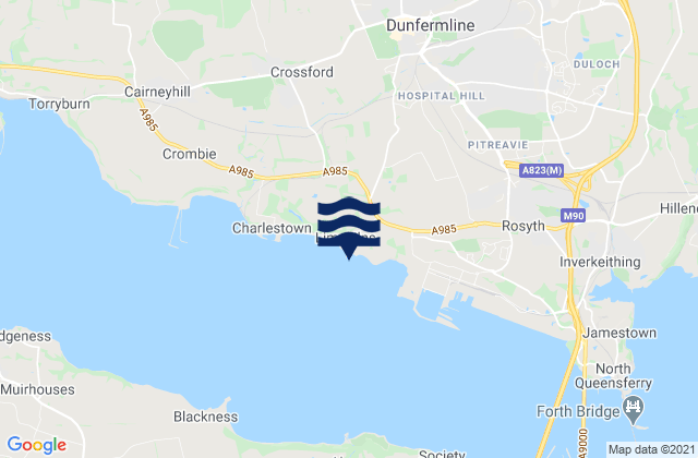 Mapa de mareas Limekilns, United Kingdom