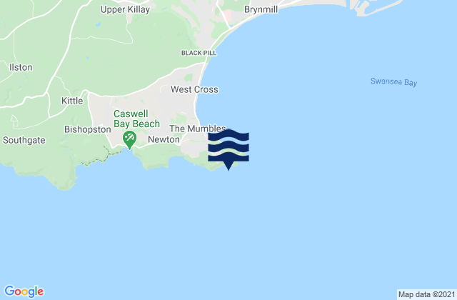 Mapa de mareas Limeslade Bay Beach, United Kingdom