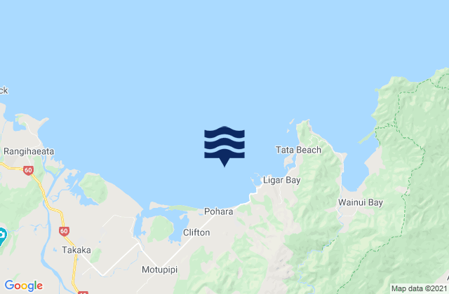 Mapa de mareas Limestone Bay, New Zealand