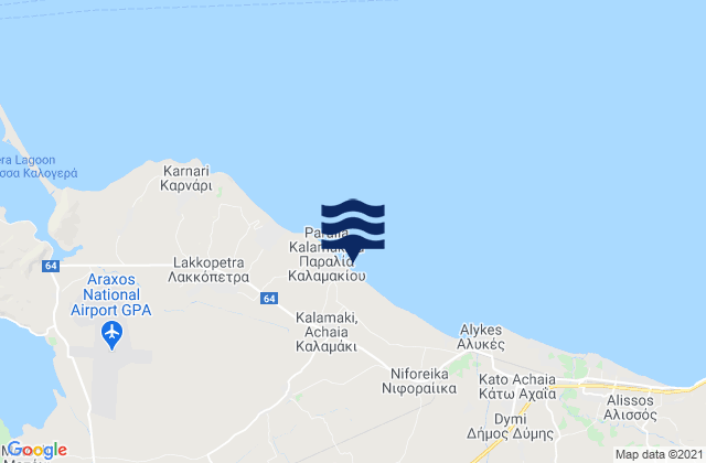 Mapa de mareas Limnokhórion, Greece