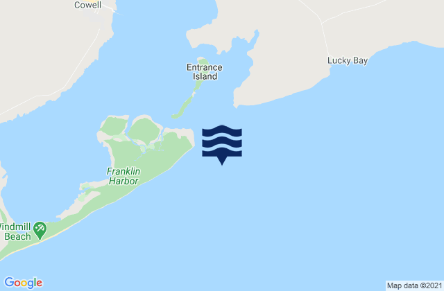 Mapa de mareas Lin Harbor Entrance Beacon, Australia