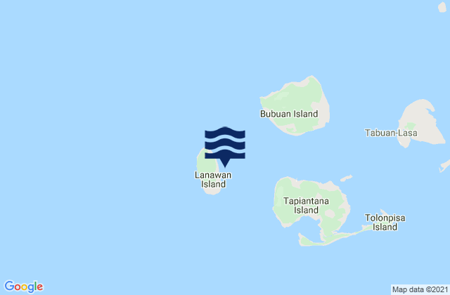 Mapa de mareas Linawan Island, Philippines