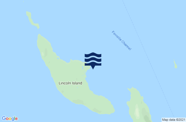 Mapa de mareas Lincoln Island, United States