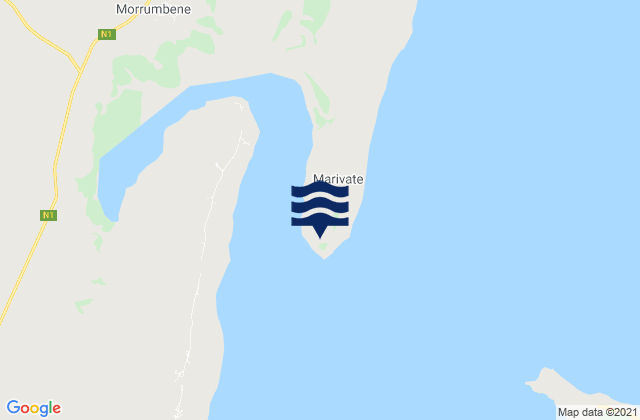 Mapa de mareas Linga-Linga, Mozambique