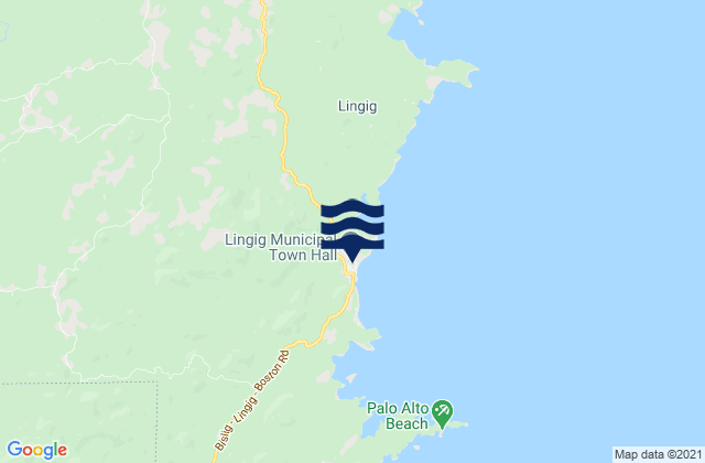 Mapa de mareas Lingig, Philippines
