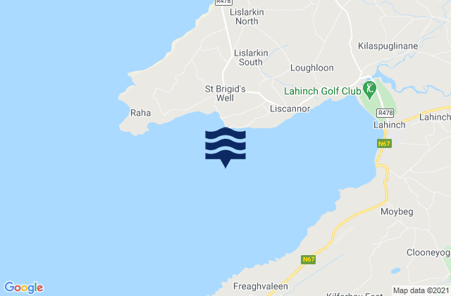 Mapa de mareas Liscannor Bay, Ireland