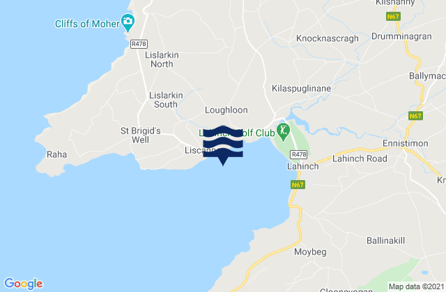 Mapa de mareas Liscannor, Ireland