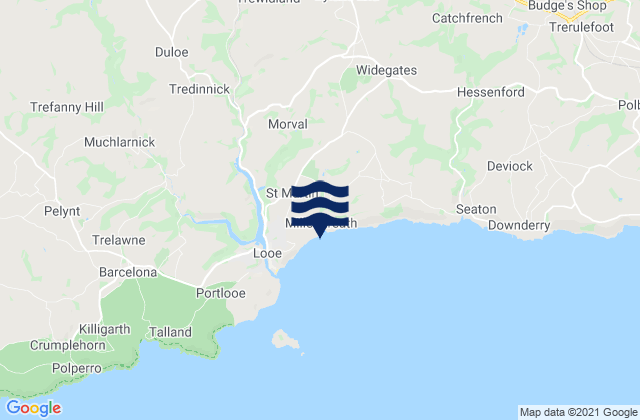 Mapa de mareas Liskeard, United Kingdom