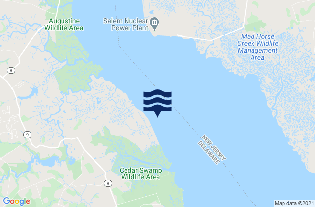 Mapa de mareas Liston Point, United States