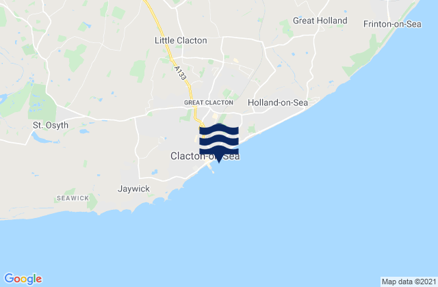 Mapa de mareas Little Clacton, United Kingdom