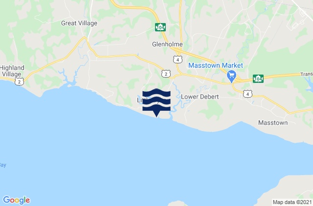 Mapa de mareas Little Dyke Beach, Canada