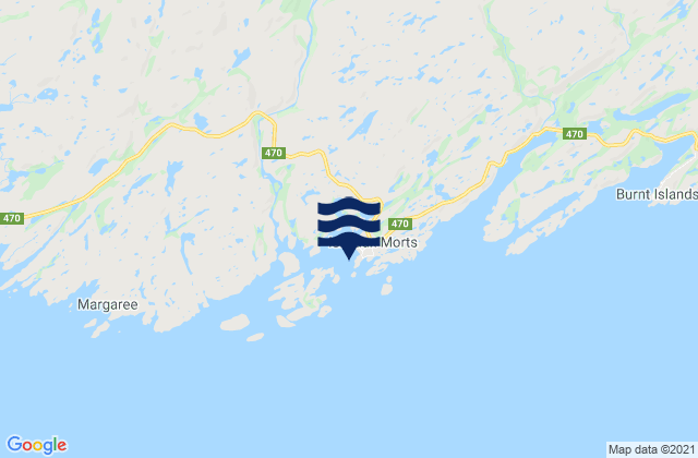 Mapa de mareas Little Glimbi Island, Canada