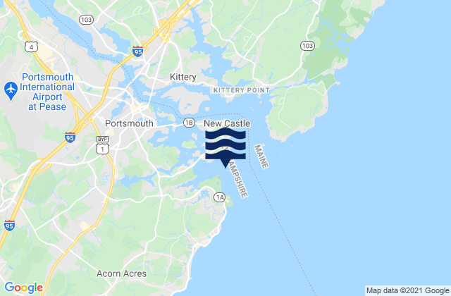 Mapa de mareas Little Harbor entrance, United States