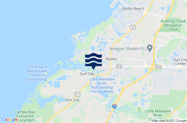 Mapa de mareas Little Manatee River Us 41 Bridge, United States