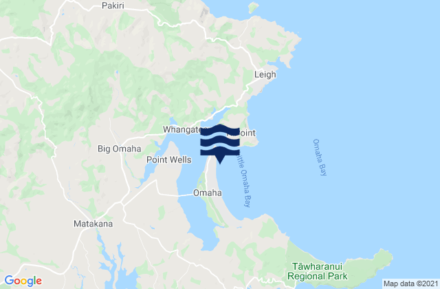 Mapa de mareas Little Omaha Bay, New Zealand