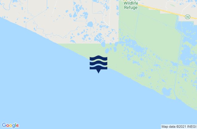 Mapa de mareas Little Pecan Island, United States